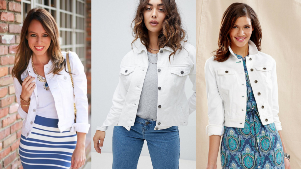 10 Best Ways For How to Style a White Denim Jacket