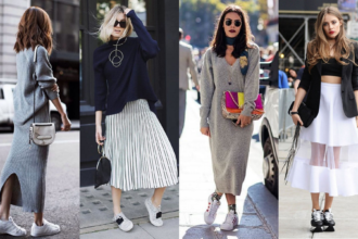 How to Style Sneakers with Dresses