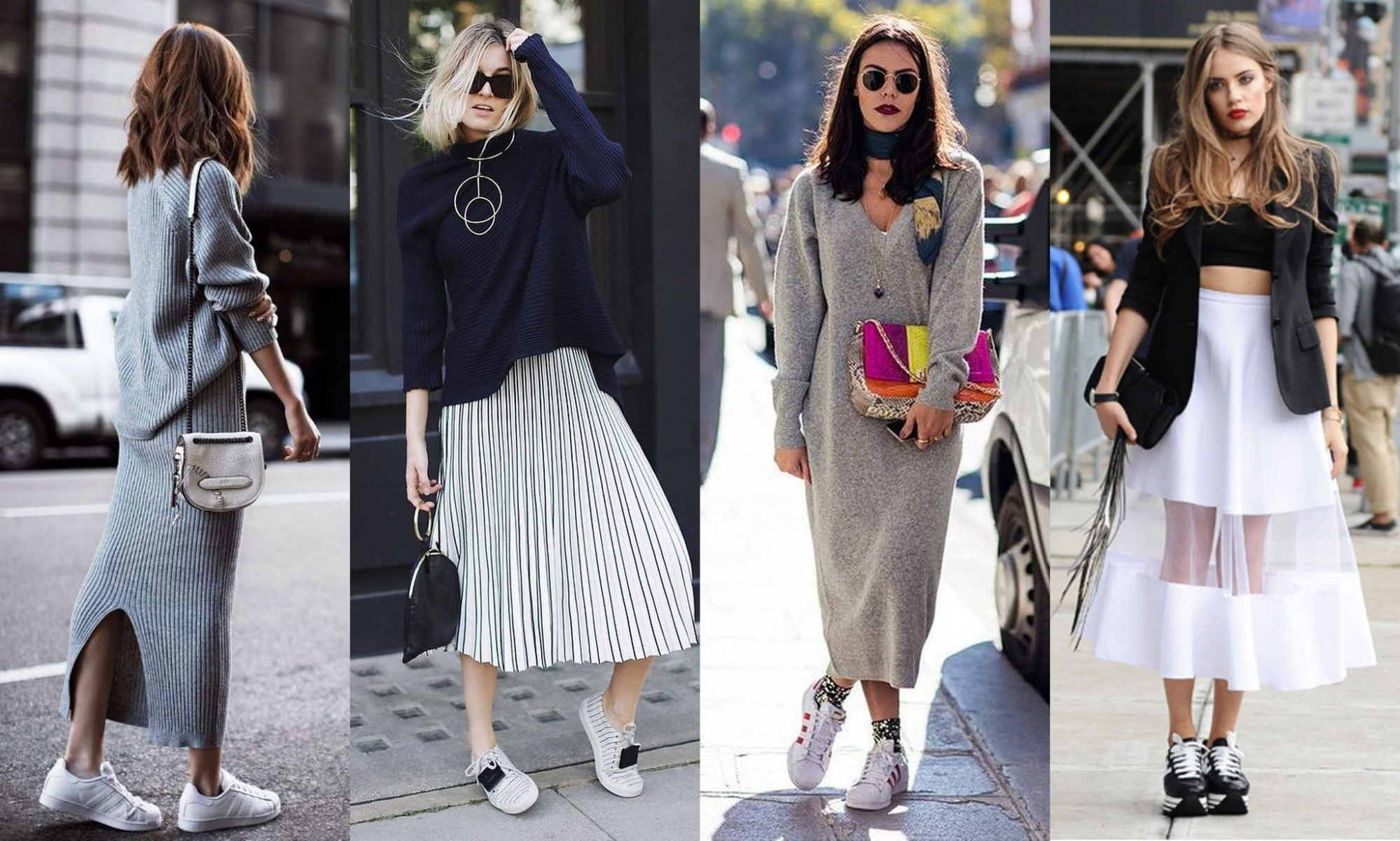 10 Amazing Outfit Options for How to Style Sneakers with Dresses